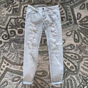American eagle size 4 super low rise jeggings